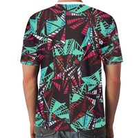 Quantité minimale de commande = 1 pièce. T-shirt à manches courtes pour homme en nylon/cachemire respirant avec logo personnalisé et design graffiti peint