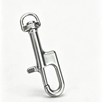 Mousqueton pivotant en acier inoxydable, mousqueton simple pour la plongée, clip à ressort rotatif pour équipement de plongée sous-marine et matériel marin
