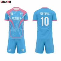 Ensemble de maillots de football en polyester unisexe pour les détaillants, les grossistes, les clubs, les écoles, maillot de football sublimation de haute qualité