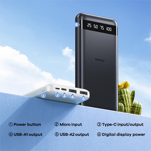 Cargador Portátil REMAX RPP-10, Batería <span class=keywords><strong>Externa</strong></span> de 10000 mAh para Teléfono, Powerbank Portátil de 10000 mAh, Ideal para Regalos - Product Image 5