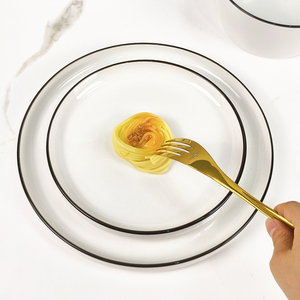Bộ Đồ Ăn Sứ Bàn Ăn Đặt Đồ Gốm Bán Buôn 16Pcs Sứ Trắng Bộ Đồ Ăn Đảng Vòng Phong Cách Mỹ - Product Image 5