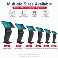 Kiosque en libre-service de type K de 21,5, 32 et 43 pouces avec système Android, écran tactile interactif pour cinéma et restaurant
