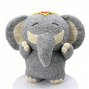 Trung Quốc hàng đầu tùy chỉnh đồ chơi sang trọng nhà máy OEM Dịch vụ Màu Xám Voi đồ chơi sang trọng tùy chỉnh đồ chơi sang trọng OEM - Product Image 2