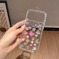 Coque arrière transparente en TPU motif sport DIY arc-en-ciel pour iPhone 17 Air 16 15 Pro Max, avec papillons et arcs-en-ciel mignons