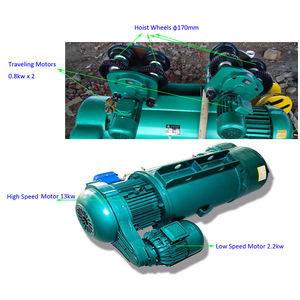 Nouveau palan électrique à câble métallique de grue électrique en acier triphasé de 5 tonnes <span class=keywords><strong>5000kg</strong></span> 220V 50HZ - Product Image 5