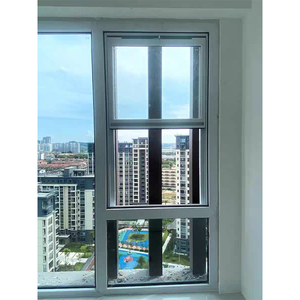 Nhà máy trực tiếp cửa sổ treo đôi cửa sổ nội thất với kính nhiều lớp và khung hợp kim nhôm trượt thiết kế dọc - Product Image 4