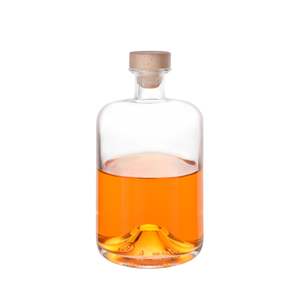 Bouteille en verre transparente de vinaigre de vin de fruits de 100ml 375ml 500ml 750ml avec couvercle en liège - Product Image 3