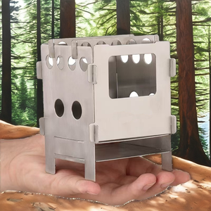 Poêle à bois Rover Camel en acier inoxydable, ultraléger et compact, pour la randonnée, le camping et la survie - Product Image 2