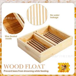 Caja de Madera para Alimentación de Abejas, Equipo de Colmena de Madera de Pino, Rectangular, de Escritorio, 1.ª Planta - Product Image 2