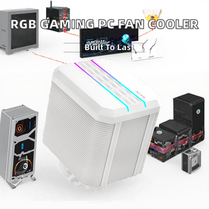Nouveaux ventilateurs de PC de jeu, radiateur CPU, ventilateur RGB pour ordinateur, 120 mm, roulement fluide, cuivre et aluminium, synchronisation, logo personnalisé, boîtier de bureau - Product Image 2