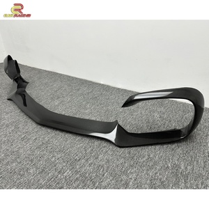 ลิปคาร์บอนไฟเบอร์กลอสสไตล์ R ตกแต่งกันชนหน้าสำหรับ Benz AMG GT GTS ขอบ2015ด้านหน้า-2018 - Product Image 3