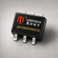 Diode TVS bidirectionnelle Leiditech LM-TESD5V0V4UCU6 SOT-363 5V 0.8pF pour l'électronique grand public et les équipements de communication