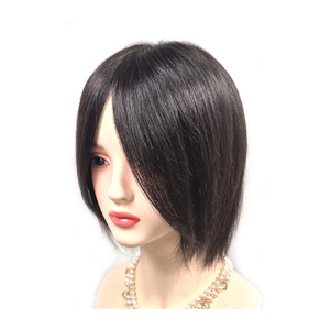 Cosmo en Corée : Perruques coréennes haut de gamme (23x21) - Perruque en cheveux humains de 10 pouces de haute qualité, lisse, droite, style naturel, durable pour femmes - Product Image 2