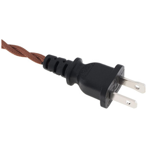 Ensemble de cordons de <span class=keywords><strong>lampe</strong></span> à 2 broches Standard US 2 * 18AWG câble textile torsadé 303 interrupteur marche/arrêt dépouillé extrémité femelle pour appareil ménager - Product Image 2