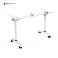 LEADCOM Colin LS-701 Table pliante commerciale en acier multi-tailles, moderne et personnalisable, pour ordinateur portable, idéale pour salles de formation – Meilleure vente