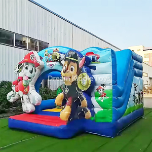 Gonfiabile Commerciale a Forma di Cane Pattuglia, Combo Gonfiabile Unisex per Esterni con Scivolo e Casa Rimbalzante per Bambini - Product Image 3
