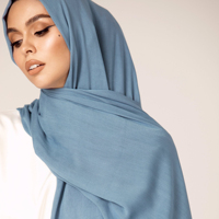 Nouveau Hijab Premium en Rayonne Modal Malaisienne à Teinture Réactive Printanière, Châle Tissé en Bambou, Foulard Long Arabe pour Femmes Musulmanes
