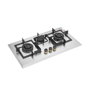 hot sale gas cooktops kitchen appliance 76cm built-in gas hob 3 control built in natural gas cooktop
