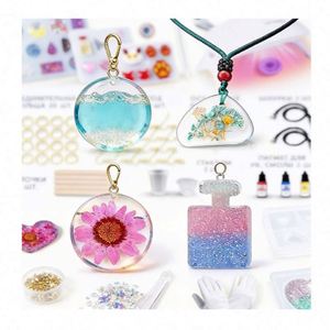 Resin Jewelry Hobby Craft Making <b>Kit</b> Featuring Crystal Clear Fast Cure Adhesive Portable UV Light for DIY Supplies <b>Model</b> - Product Image 2