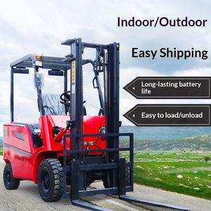 Chariot hydraulique à quatre roues monté sur véhicule, capacité 1 tonne, 2/3 tonne, pour la manutention et le stockage en entrepôt, adapté aux applications environnementales - Product Image 1