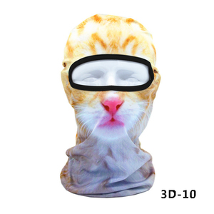 GECKO <span class=keywords><strong>MASTER</strong></span> Balaclava amusante à imprimé numérique 100% coton pour le cyclisme, le ski, le snowboard, les festivals de musique, Halloween - Product Image 6