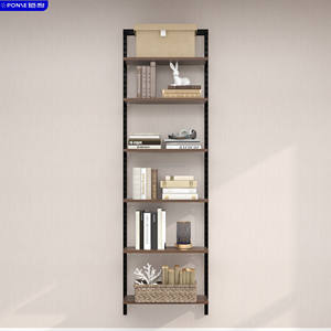 מדף ספרים מעץ מינימליסטי נייד קטן בהתאמה אישית, 0.6 מטר עם 6 מדפים לבית, למשרד, למחסן ולדירה - Product Image 6