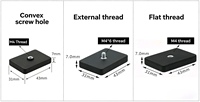 Support magnétique pour base Starlink mini, avec trous filetés mâle/femelle M4 M6 M8, aimants de traction super puissants à filetage externe, personnalisés