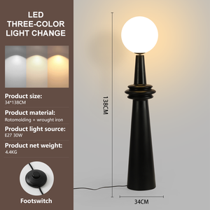 <span class=keywords><strong>Lampadaire</strong></span> LED RGB SMD étanche, base E27 alimentée par batterie au lithium pour le <span class=keywords><strong>salon</strong></span>, l'hôtel et la chambre à coucher. - Product Image 3