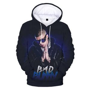 2023 NEW Bad <span class=keywords><strong>Bunny</strong></span> Fashion Casual 3D stampato felpa con cappuccio felpe uomo donna inverno manica lunga Harajuku Streetwear Rapper Coat - Product Image 6