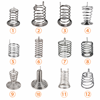Resorte de interruptor táctil conductivo niquelado, resorte de interruptor de botón personalizado para equipos electrónicos de PCB