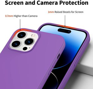 Ốp Điện Thoại Cho <span class=keywords><strong>IPhone</strong></span> 14 Pro Max 11 12 13 X XR XS 7 8 Plus Ốp Lưng Mềm Silicon Lỏng Chống Sốc Màu Trơn - Product Image 3