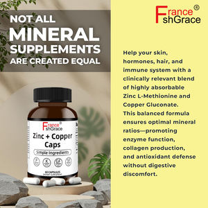 Fabricante de Suplementos de Zinc y Cobre de Marca Privada, Apoyo para la Claridad de la Piel y la Estructura del Cabello, Cápsulas de Zinc y Cobre - Product Image 3