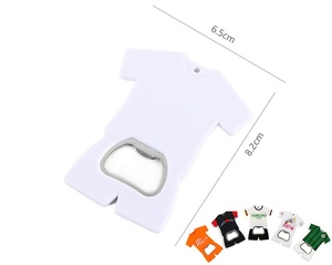 New Trend Custom Logo & Shape Sports Jersey Keychain T Shirt Shaped Plastic Bottle Opener - Product Image 2