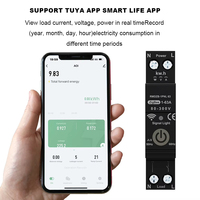 Interruptores de Circuito Inteligentes Tuya Smart Life Mini con Control Remoto 1P Zigbee 63A, Temporizador, Medidor Eléctrico