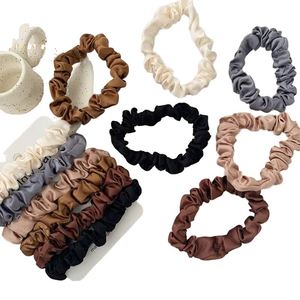 Coleteros de Satén Lisos al por Mayor, Accesorios Florales para el Cabello, Lazos y Bandas Elásticas para Mujer - Product Image 1