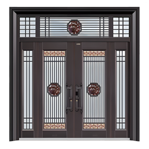 Puertas de <span class=keywords><strong>Entrada</strong></span> y Patio de Diseño Tradicional en Aleación de Zinc Premium con Aislamiento Térmico para Villas y Casas de Campo - Product Image 3