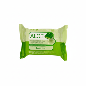 Salviette Detergenti Lenitive all'Aloe Farmstay, 30 Fogli x 3 Confezioni, Prodotto per la Cura della Pelle e per la Casa in Offerta - Product Image 1