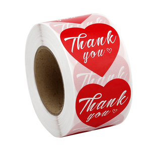 OEM Waterproof Adhesive Thank You Stickers for Gifts-Customizable Round sticker <b>vinyl</b> sticker - Product Image 4