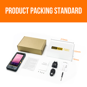 Hugerock t60ex 5.5 inch không thấm nước IP67 chống cháy nổ 9000mAh giá rẻ NFC đọc cầm tay máy quét mã vạch công nghiệp gồ ghề PDA - Product Image 5