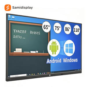<span class=keywords><strong>Pizarra</strong></span> Interactiva Todo en Uno de 100 Pulgadas con Pantalla Táctil, Equipo Multimedia Inteligente para Reuniones en Línea - Product Image 1
