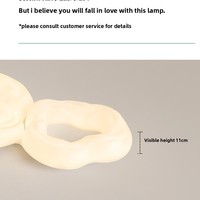 Lampu Plafon LED Gaya Nordik untuk Ruang Tamu, Desain Artistik Kreatif Motif Awan Kue, Spektrum Penuh, Modern Minimalis untuk Kamar Tidur