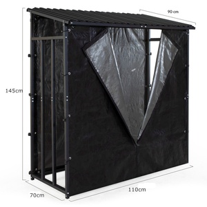 BSCI Heavy Duty <span class=keywords><strong>Bois</strong></span> <span class=keywords><strong>De</strong></span> <span class=keywords><strong>Chauffage</strong></span> abri 110x70x145cm Métal Cheminée poê<span class=keywords><strong>le</strong></span> à <span class=keywords><strong>Bois</strong></span> racks Journal hangar <span class=keywords><strong>de</strong></span> stockage Journal Magasin Kaminholzlager - Product Image 1