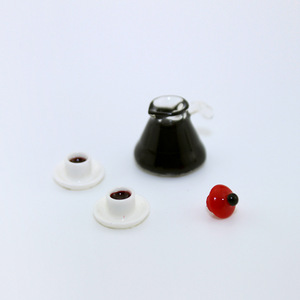 Miniatura de Cafetera para Casa de Muñecas, Accesorio de Juguete para Escenas de Comida, Modelo D119 - Product Image 3