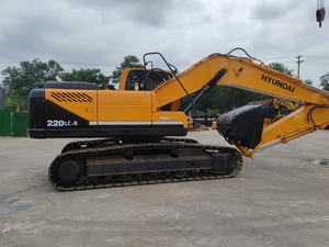 Mini-excavatrice hydraulique sur chenilles Hyundai 220-9s d'occasion en bon état avec composants moteur principaux, modèle d'excavatrice 210 - Product Image 4