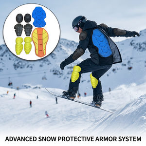 Système de protection avancé contre la neige, protection corporelle pour le snowboard, rembourrage EVA pour les genoux, les coudes et le dos pour adultes - Product Image 1