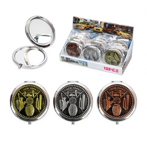 Espejo de Sobremesa con Forma de Rosa New York Mirror Box de 2.8 Pulgadas, Acabado ABS, Diseño Plegable, 240PCS/CS, Modelo A1459 - Product Image 1