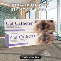 Cathéter urinaire vétérinaire jetable pour chat mâle, cathéter urétral pour chat