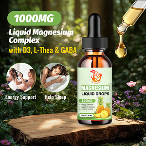 Gotas Líquidas de Magnesio con Fórmula de Absorción Superior, Favorecen la Salud Ósea, con Sabor Natural a Piña, con D3, L-Thea y GABA - Product Image 4