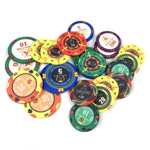 <span class=keywords><strong>Jetons</strong></span> de <span class=keywords><strong>poker</strong></span> en céramique colorés de haute qualité, écologiques, avec logo personnalisé, taille standard - Product Image 1