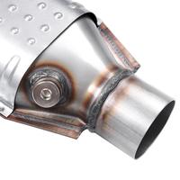 Convertidor Catalítico Universal de 2 Pulgadas de Entrada / 2.5 Pulgadas de Salida, de Acero Inoxidable de Tres Vías para Soldar, 608240